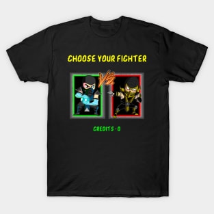 Choose your fighter - Scorpion vs Sub Zero Avatar Team T-Shirt